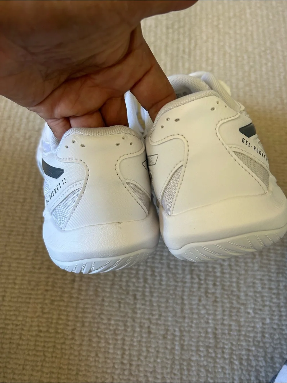 ASICS Women's White Mesh Athletic Sneakers with Subtle Black Accents